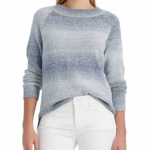 Chaps NWT XXL Blue Ombre Stripe Cozy Soft Sweater - Picture 8 of 8